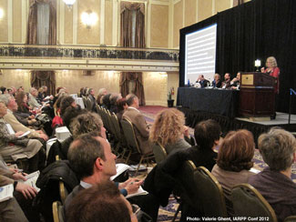 picture of Margaret Black presenting at conference